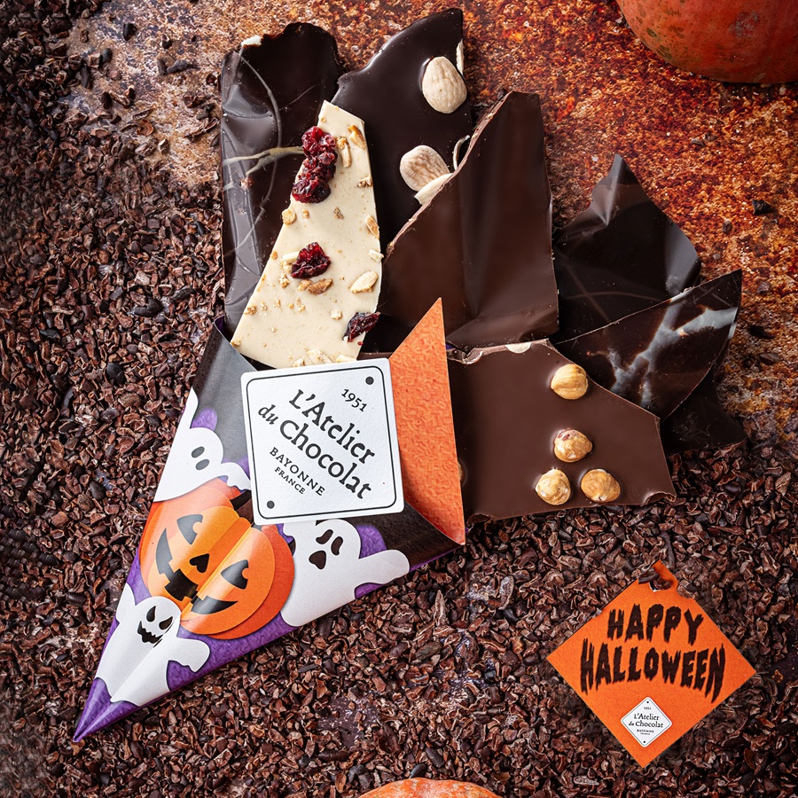 Livraison express de vos chocolats Halloween. De délicieux frissons chocolatés.